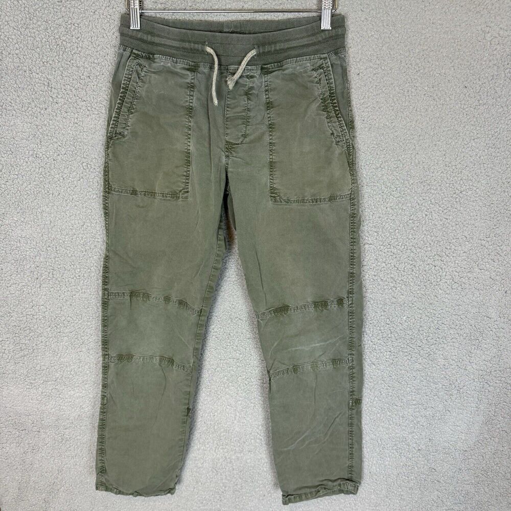 Sundance Pants Womens‎ 4 Green Utility Chino Elastic Waist Ankle